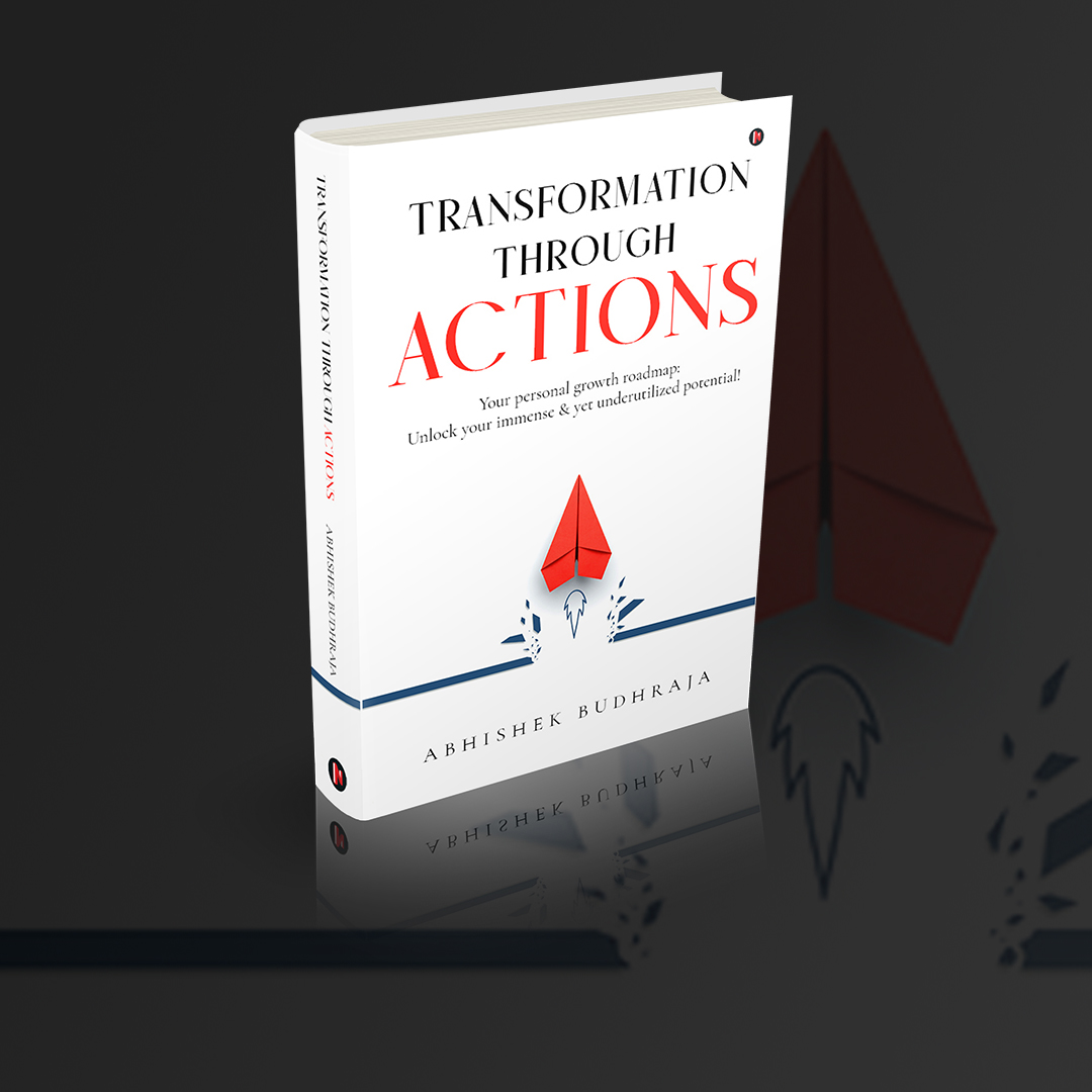 Transformation Through ACTIONS book cover by Abhishek Budhraja
